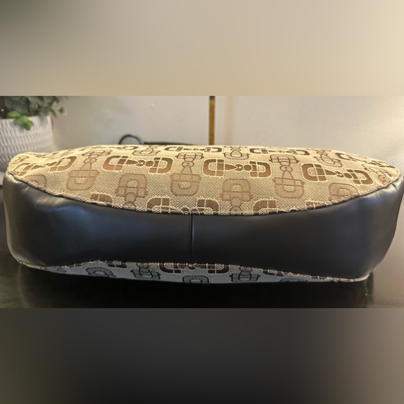 Gucci Large Horsebit Canvas and LeatherHobo Shoulder Bag EUC - Picture 7 of 10